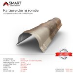 Bravo the smart solution - faîtière demi ronde - bac acier - tôle de couverture - toiture - coloris spanish ... Bravo the smart solution - faîtière demi ronde - bac acier - tôle de couverture - toiture - coloris spanish ...