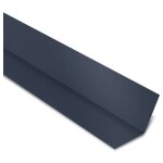 Faîtière plate contre mur acier laqué coloris: bleu ardoise ral 5008 - dimension: 2100 mm longueur Faîtière plate contre mur acier laqué coloris: bleu ardoise ral 5008 - dimension: 2100 mm longueur