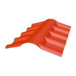 Faîtière pvc pour toiture imitation tuile moderne - coloris - terre cuite, epaisseur - 15cm, largeur ... Faîtière pvc pour toiture imitation tuile moderne - coloris - terre cuite, epaisseur - 15cm, largeur ...