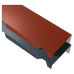 Yousteel - fa�ti�re simple crant�e 2100 mm elda� coloris: rouge tuile ral 8012