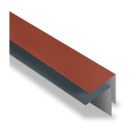 Yousteel - faîtière simple à rabat pour tôle tuile bacacier tuile r® coloris: brun mat - dimension: 1000 ... Yousteel - faîtière simple à rabat pour tôle tuile bacacier tuile r® coloris: brun mat - dimension: 1000 ...
