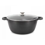 Faitout 24cm 3. 7litres tous feux + induction passe au four et au lave - vaisselle? marbre antiadhesif ...