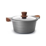 Faitout anti - adh�sif 24cm gris lacor 27324