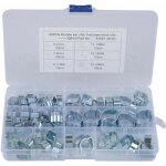 Famille - gabrielle lot de 80 colliers de serrage galvanis�s � double oreille pour carburant et air