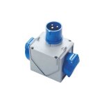 Adaptateur industriel de fiche cee � 2 prises cee 230v �tanche ip44 fanton 73110