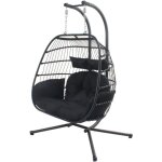 Concept - usine - fauteuil suspendu 2 places noir faro