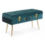 Banquette fashion commerce avec rangement polina navylus 80x34x42 cm