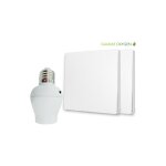 Fast led technology - kit interrupteur va - et - vient sans fil et sans pile pr�t � poser - 2 boutons ...