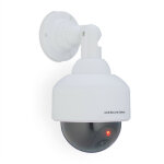Fausse camra de surveillance en dme, lumire led clignotante, dissuade intrus, intrieur / extrieur, ...
