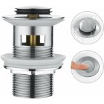 Faustina - bonde de lavabo avec trop - plein, vidage lavabo pop - up, bonde de vidage universelle, acier ... Faustina - bonde de lavabo avec trop - plein, vidage lavabo pop - up, bonde de vidage universelle, acier ...