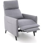 Goplus - fauteuil 1 place charge 120kg - canap lit en tissu de lin avec dossier et repose - pieds rglables ...
