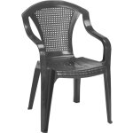 Fauteuil bas en r�sine anthracite