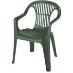Fauteuil bas vert en rsine