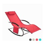 Sobuy - chaise longue transat pliable jardin aluminium ? bain de soleil ergonomique à bascule relax ? ... Sobuy - chaise longue transat pliable jardin aluminium ? bain de soleil ergonomique à bascule relax ? ...