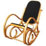 Décoshop26 - fauteuil à bascule rocking chair imitation chêne synthétique noir fab04044 Décoshop26 - fauteuil à bascule rocking chair imitation chêne synthétique noir fab04044