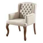 Vente - unique - fauteuil bergère en tissu paruna - beige Vente - unique - fauteuil bergère en tissu paruna - beige