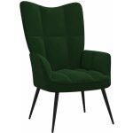 Fauteuil bergère vert foncé velours Fauteuil bergère vert foncé velours