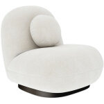 Privatefloor - fauteuil tapissé en tissu bouclé - larry blanc Privatefloor - fauteuil tapissé en tissu bouclé - larry blanc