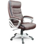 Fauteuil de bureau en cuir marron sofotel eg - 226