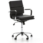 Vs venta - stock ? fauteuil de bureau inclinable noir ? cuir synth�tique ? r�glage millim�trique 95 / ...