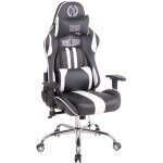 D�coshop26 - fauteuil de bureau gamer design sportif fonction de massage chauffant avec coussins en pvc ...