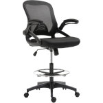 Homcom - fauteuil de bureau assise haute rglable - dim. 64l x 60l x 106 - 126h cm - pivotant 360 - ...