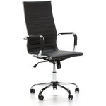 Fauteuil de bureau londres inclinable noir, cuir synthtique