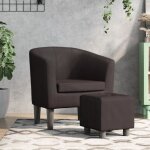 Vidaxl - fauteuil cabriolet avec repose - pied marron similicuir 268956 Vidaxl - fauteuil cabriolet avec repose - pied marron similicuir 268956