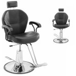Fauteuil de coiffeur - physa - r�glable en hauteur, pivotant et inclinable - avec repose - pieds en t ...