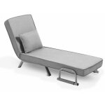 Makika - fauteuil convertible lit ted pliable en gris