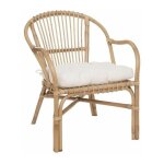 Fauteuil design en rotin  neta  77cm naturel