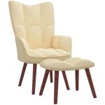 Fauteuil élégant en velours en velours + répartition des plages disponibles couleur : crème Fauteuil élégant en velours en velours + répartition des plages disponibles couleur : crème