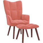Fauteuil lgant en velours en velours + rpartition des plages disponibles couleur : rose