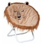 Fauteuil enfant pliant lion 51cm naturel