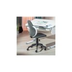 Inter link - chaise de bureau pour enfant 52x56x94 / 103, 5 cm gris et blanc