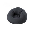 Fauteuil gonflable gris fonc 90x90cm - 90x90cm - gris anthracite