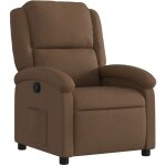 Fauteuil inclinable marron tissu vidaxl