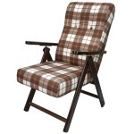 Fauteuil inclinable molisana artlegno mas020 structure en bois motif �cossais couleur: marron