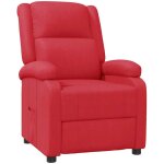 Fauteuil inclinable rouge similicuir vidaxl Fauteuil inclinable rouge similicuir vidaxl