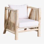 Sklum - fauteuil de jardin en teck narel marron bois naturel