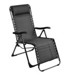 Proloisirs - fauteuil de jardin relax pliant neo - graphite / gris 88 x 112 x 64 cm