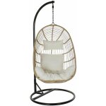 Pegane - fauteuil de jardin suspendu en résine tressée avec coussin - largeur 94 x hauteur 196 x profondeur ... Pegane - fauteuil de jardin suspendu en résine tressée avec coussin - largeur 94 x hauteur 196 x profondeur ...
