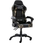 Vidaxl - fauteuil de jeux vidéo noir et camouflage similicuir Vidaxl - fauteuil de jeux vidéo noir et camouflage similicuir