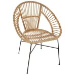 Atmosphera - fauteuil keko m�tal rotin cr�ateur d'int�rieur