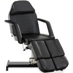 Clp - fauteuil lit de massage hydraulique split ajustable inclinable noir
