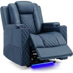 Fauteuil eclairage led sofa chssis home theater shake rotating recliner sofa with 2 porte - gobelets ...