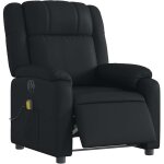 Fauteuil de massage inclinable �lectrique noir similicuir