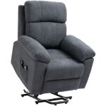 Homcom - fauteuil de massage fauteuil releveur lectrique inclinaison rglable repose - pied ajustable ...