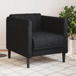 Fauteuil noir tissu