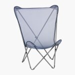 Lafuma mobilier - fauteuil papillon - maxi pop up - batyline iso - bleu ocean